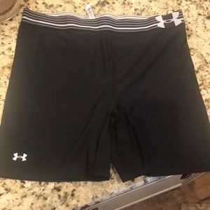 Under armour spandex running shorts